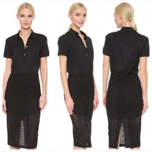 NWT Veronica Beard Pilar Black Eyelet Dress Sz 6 - Picture 6 of 6